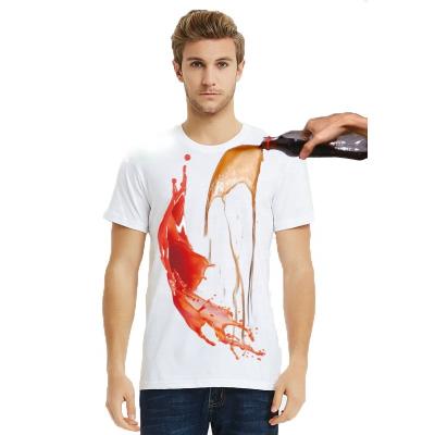 China QUICK-DRY Stain Resistant White T-shirt Waterproof Breathable Short Sleeve Hydrophobic T-shirts for sale