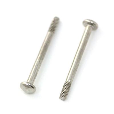 China Good Quality Steel Solid Umbrella Rivet Corrosion Resistance OEM Long Twist Head Rivet for sale