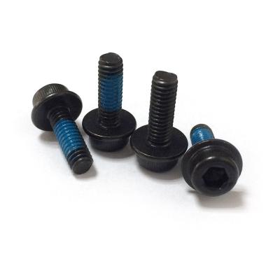 China Pan Fastener Manufacturer C1022# Standard Black Zinc Plating Standoff Socket Hex Cup Screws Nylon Fasteners Patch Screw for sale