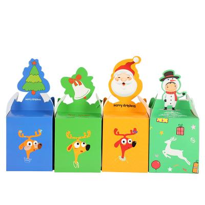 China Christmas Foldable Paper Gift Folding Boxes Accept Custom Logo for sale