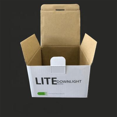 China Recycled Materials Custom Cardboard Box Packaging Logo Print Corrugated E Groove Box for sale