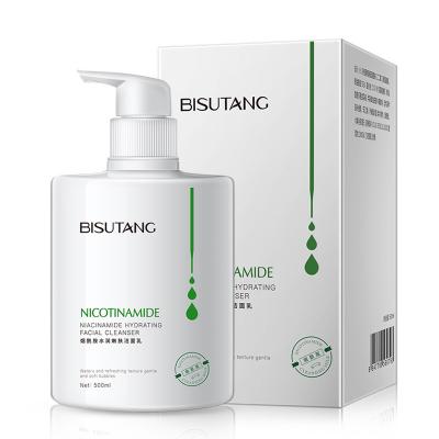 China BISUTANG Nicotinamide Foaming Face Wash Cleanser Wholesale Raw Matrails Whitening Face Wash zu verkaufen