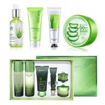 Cina BISUTANG private label OEM organic pure aloe vera gel face skin moisturizer soothing lightening cream gel de aloe vera gel in vendita