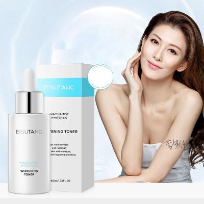 China BISUTANG Nicotinamide Whitening Toner Private Label Skin Care Lightening Pigment Brightening Face Water for sale