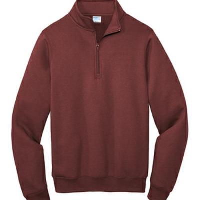 China Factory Wholesale Anti-wrinkle Mens Core Fleece 1/4-Zip Pullover Sweatshirt for sale