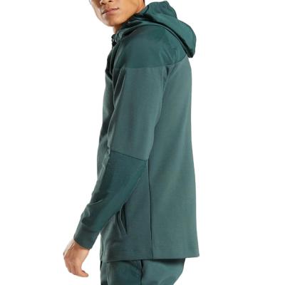 China Wholesale Sweatshirt Men's New Arrival Anti-Wrinkle Gym Jackets Fitness Wear Front Zip Pullover Hoodie for sale