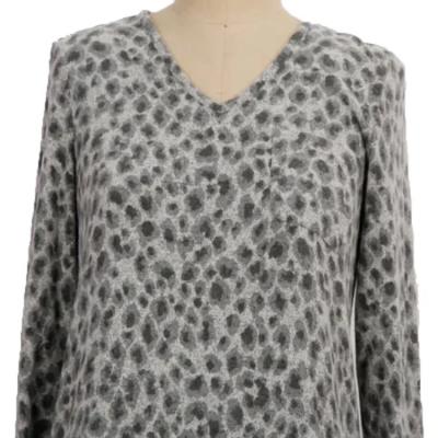 China 2021 autumn new fashion two-piece casual home wear QUICK DRY leopard printing long-sleeved for sale