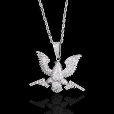 China New Design Hiphop Jewelry 925 Sterling Silver Hand Paving Custom Style Diamond Pendants Hiphop Jewelry for sale