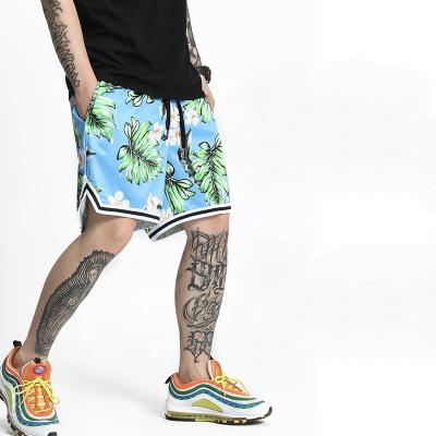 China New High Street Hawaii Style Shorts Hip Sporty Hop Streetwear Viable Printed Short Pants for sale