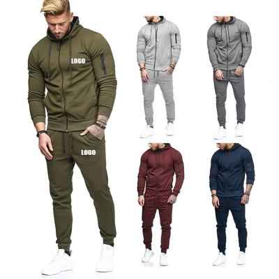 China Custom Made Sweat Track Mens Sweat Suits Breathable Comfortable Private Label Blank Tracksuit With Logo Mens Tracksuit for sale