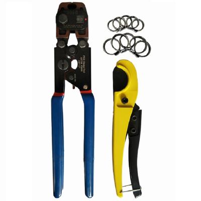 China MULTI FUNCTIONAL iCrimp Ratchet PEX Strap Tool with Removing Function, PEX Clamps and Pex Pipe Cutter for sale