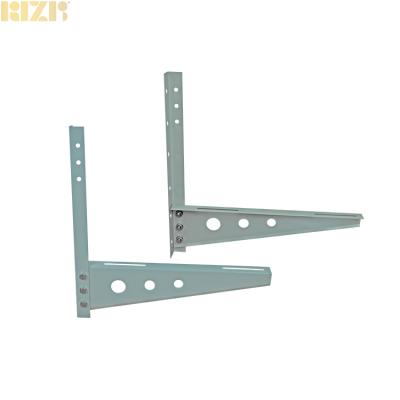 China Strong Load Bearing Metal Slot Air Conditioner Frames Customized Size Wall Mount for Outdoor Location up to 250KG, Sliver Coated for sale