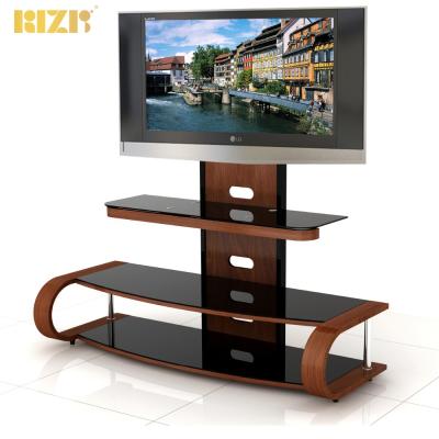 China High Quality Wooden TV Stand Bent Wood Natural Varnish TV Stand For 32