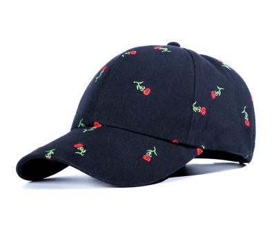 China Embroidery 100% Cotton Twill Middle Curved Brim Baseball Hat for sale