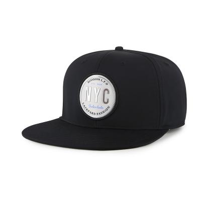 China 84C Polyester JOINT Fabric 100% Flat Brim Snapback Hat With TPU Custom Logo for sale