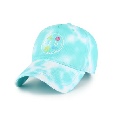 China Summer Customized Vintage Baseball Cap Colorful Tie Dye Wash Hat COMMON for sale