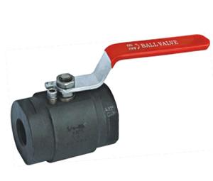 China Two chip forging steel ball valve for sale