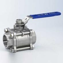 China 3-pc stainless steel ball valves FULL PORT 1000WOG,PN63 NPT BSPP BSPT API598 304 SS316 1/4 for sale