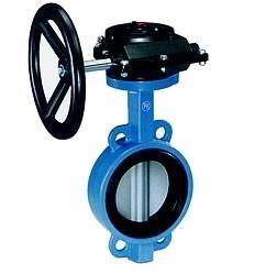 China Industrial butterfly wafer valve With Gearbox , PN 10 Bar Hand / Manually Operated,CAST IRON,WCB for sale