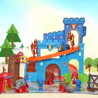 China Non-Toxic/Funny Majestic Knights Besiege Castle Fortress Kids Toy Play Set Medieval Game Knights Horse Horse Play Props for sale