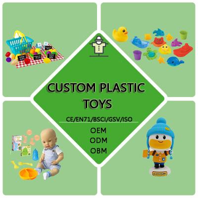 China Custom Plastic Toy Manufacturer Wholesale OEM ODM OBM Customized Design Toys Vinyl PVC PP ABS Logo Custom Plastic Toy for sale