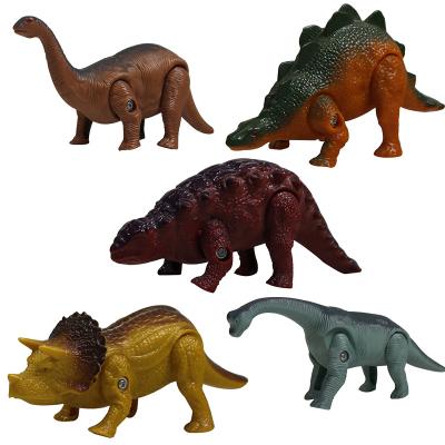 China Toy Wind Up Clockwork Animal Wind Up Dinosaur Toys Plastic Animal Working Dinosaur 3D Action Number Model for sale