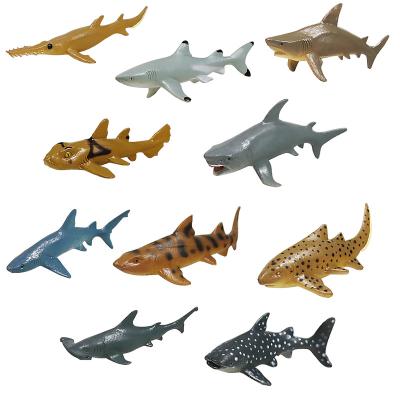 China Ocean Animal Figures Toys Simulation Shark Ocean Animal Toys 3D Model Plastic Whale Ocean Shark Figures Animal Toys for sale