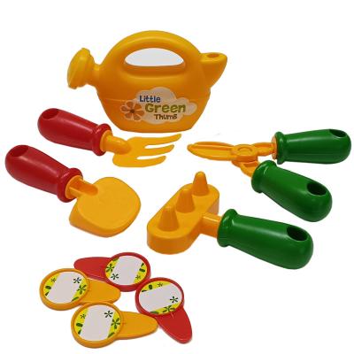 China 9pcs Garden Tool Kit Toy Toddler Gardening Tool Kit Preschool Rod Learning Toys Watering Can Shovel Rake Garden Accessories Outdoor Garden Toys for sale