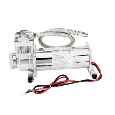 China X444 Power Gauge DC 12V AIR COMPRESSOR Suspend Air Compressor Heavy Duty1/4 NPT Strong Power or 3/8 NPT Compressor Air Compressor Pump for sale