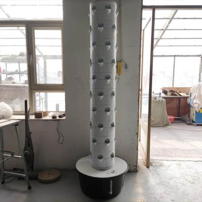 China Stable vertical tower garden system hydroponics structure 6p10 indoor vegetable garden towergarden aeroponics system for sale