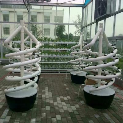 China Eco-friendly Spiral Farm Vertical Hydroponics Hydroponics System for sale