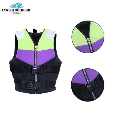 China Support belt two to fit cheap neoprene PFD PVC foam buoyancy life vest to layak and canyon descent accessories for sale