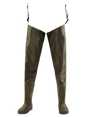 China Anti-UV Lightweight Waterproof Wader Pants Waders With PVC Boots for sale