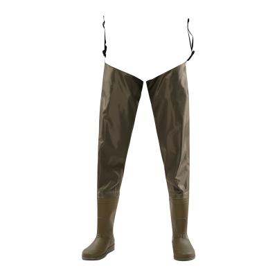 China PVC Anti-UV and Nylon Adjustable Comfortable Water Proof Fishing Waders Pants Fly Fishing Wetsuits for sale