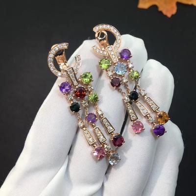 China Other Solid 18k Gold Custom Jewelry Natural Diamond Earring for sale