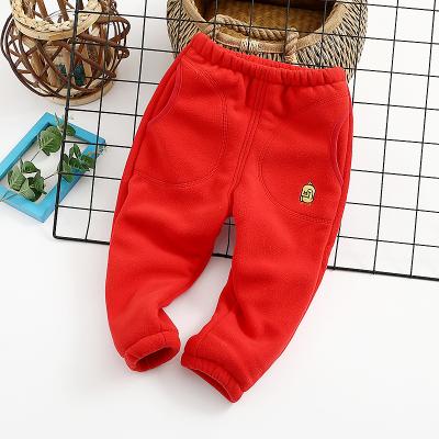 China Add velvet to keep warm children's gaiters plus girl foreign outer wear velvet thickening winter style children's warm pants for sale