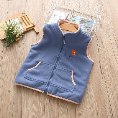 China Thin Windproof Children's Vest Spring and Autumn Knit Western Pure Cotton Baby Vest Thick Style Coat Boy Vest Mother for sale