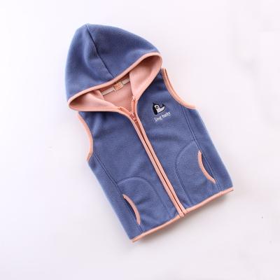 China Windproof Hooded Vest Jacket Kids Boys And Girls Hooded Casual All-match Jacket Children Clothing Baby Clothes for sale