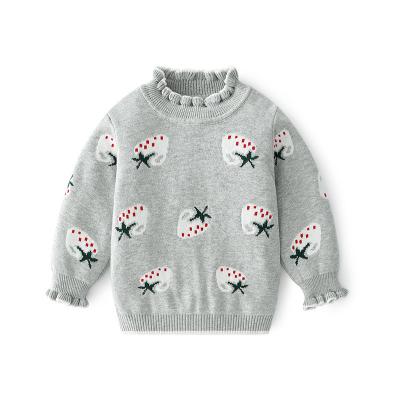 China New Breathable Style Knitted Baby Toddler Infant Sweater Kid Girl Warm Top Sweater for sale