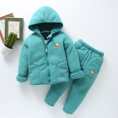 China Leisure sport customized solid color smart children's sports suit, baby children's clothing suit, boy and girl suit for sale