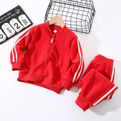 China Children's casual boy's suit 2022 Korean middle shis fashion children's pants autumn new two-piece and large sweater suits for sale