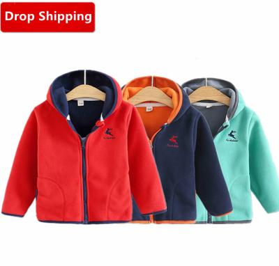 China 2021 New Lantern Sleeve Mania Fleece Fleece Spring And Autumn Children Boys And Girls Windproof And Warm Hooded Jacket for sale