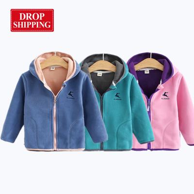 China Children's lantern sleeve the new autumn warm and windproof children's embroidery fleece clothing children's jacket wholesale and retail for sale