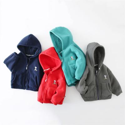 China Patchwork Jacket Factory Supplier Winter Children Kids Shear Jacket Coat Toddler Baby Boy Jacket for sale