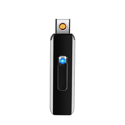 China DD702 Windproof Fireless Lighter Mini Pocket USB Charging Cigar Lighters Eco-friendly Cigarette Wire Electric Heater Flameless Torch for sale