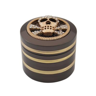 China 4Layer FF621 Animal Diamond 50mm Tobacco Spice Grinder Pepper Crusher Zinc Alloy Metal Herb Grinder for sale