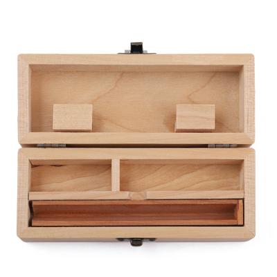 China DD640 Cigarette Storage Container Case Herb Wood Grind Tobacco Tray Rectangle Cigar Rolling Smoking Box Dd640 for sale