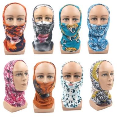 China Multifunctional Unisex Animals Print Scarf Magic Tiger Balaclava Bandana Face Mask Colorful Bandana Neck Cuff Headwear for sale