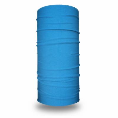 China High Quality Muti-Function Sky Blue Pure Stretch Tubular Solid Color Bandana Headwear for sale