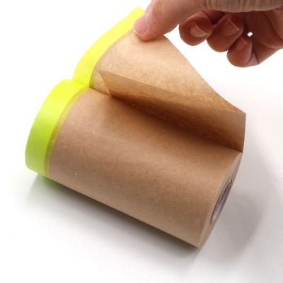 China ANTISTATIC 18mm x 300mm x 20m Green Washi Paper Self Adhesive Wrapping Paper Pre Masking Film for sale